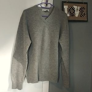 Geoffrey Been Men's Pull Over Sweater 100% Lambswool Wool